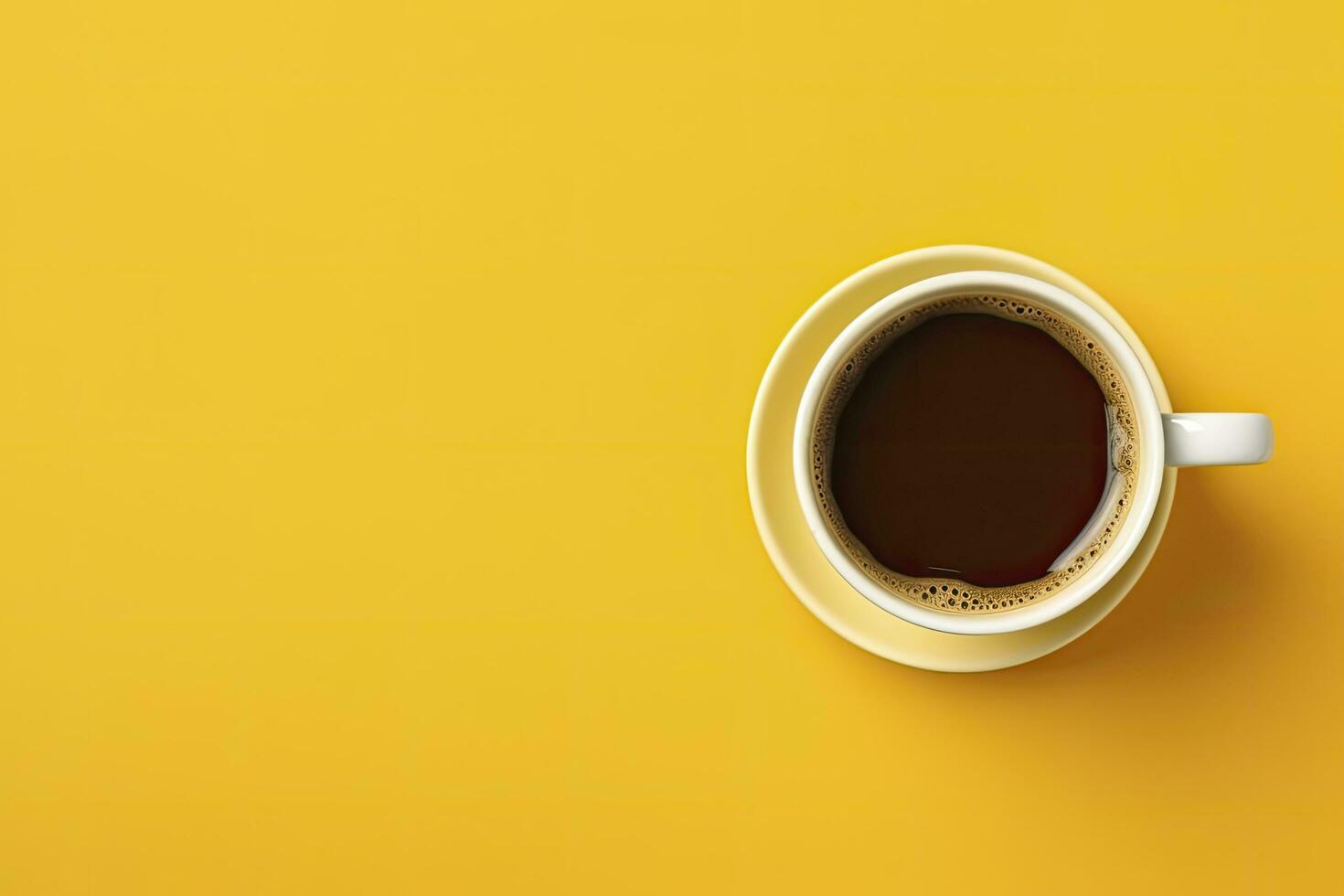 ai gegenereerd mooi zo ochtend- heet koffie. ai gegenereerd foto