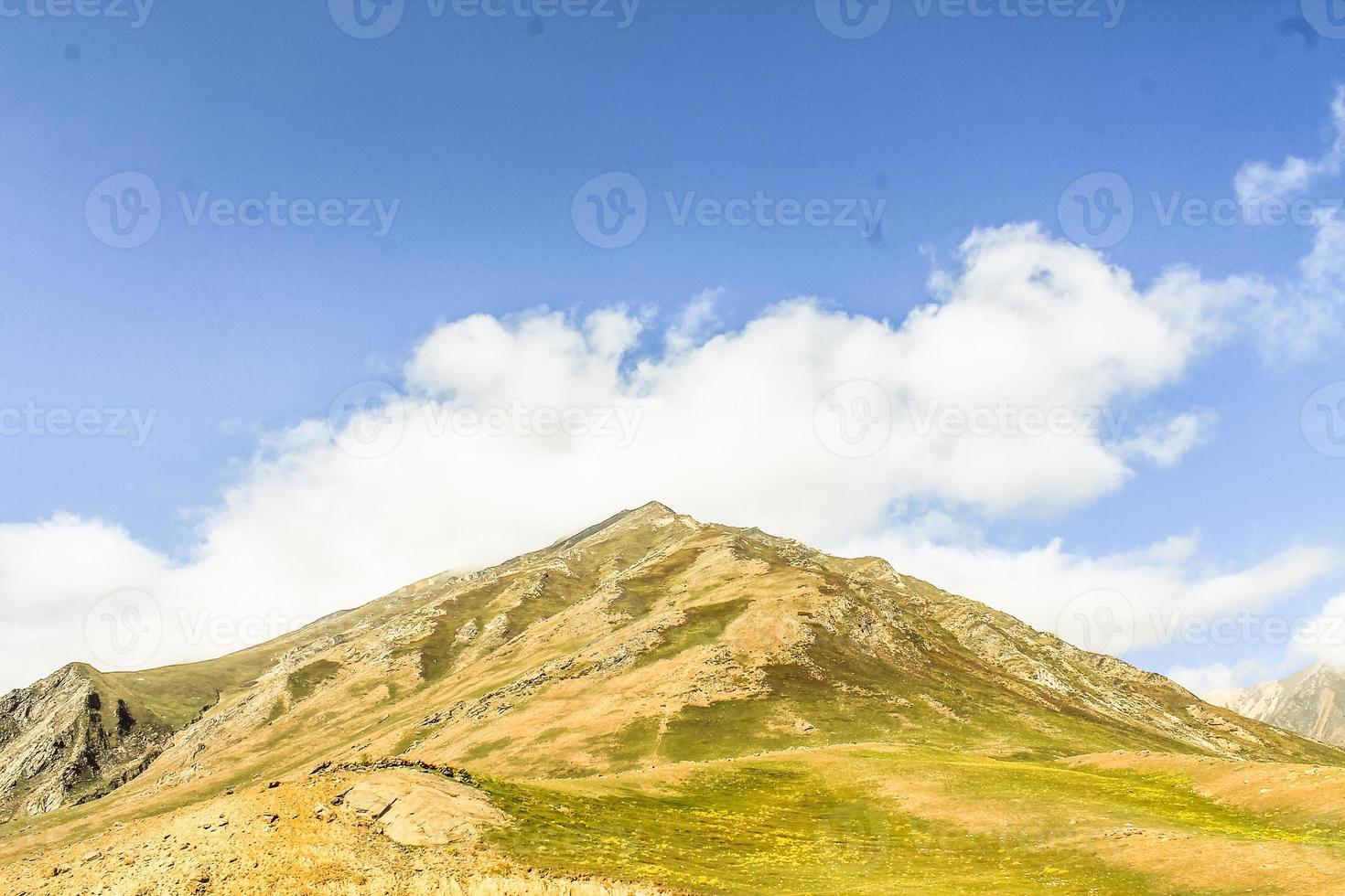 prachtig landschap bergen uitzicht foto