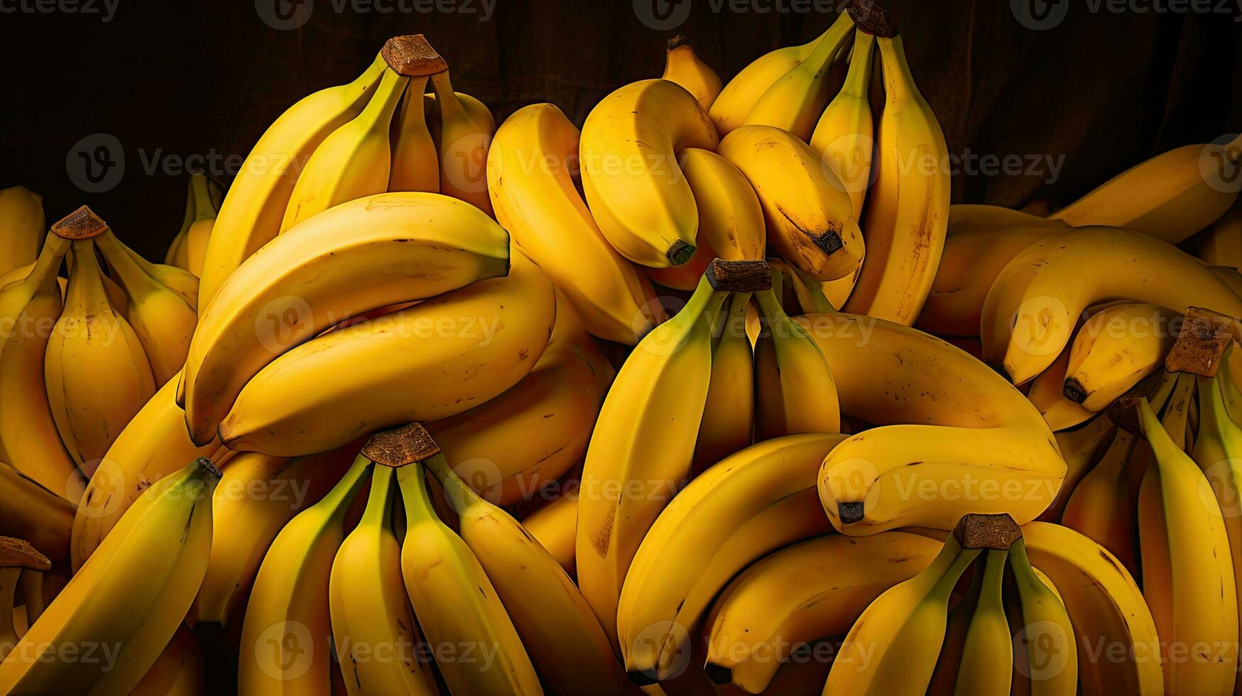 ai gegenereerd portret zoet banaan geïsoleerd Aan zwart ai generatief foto