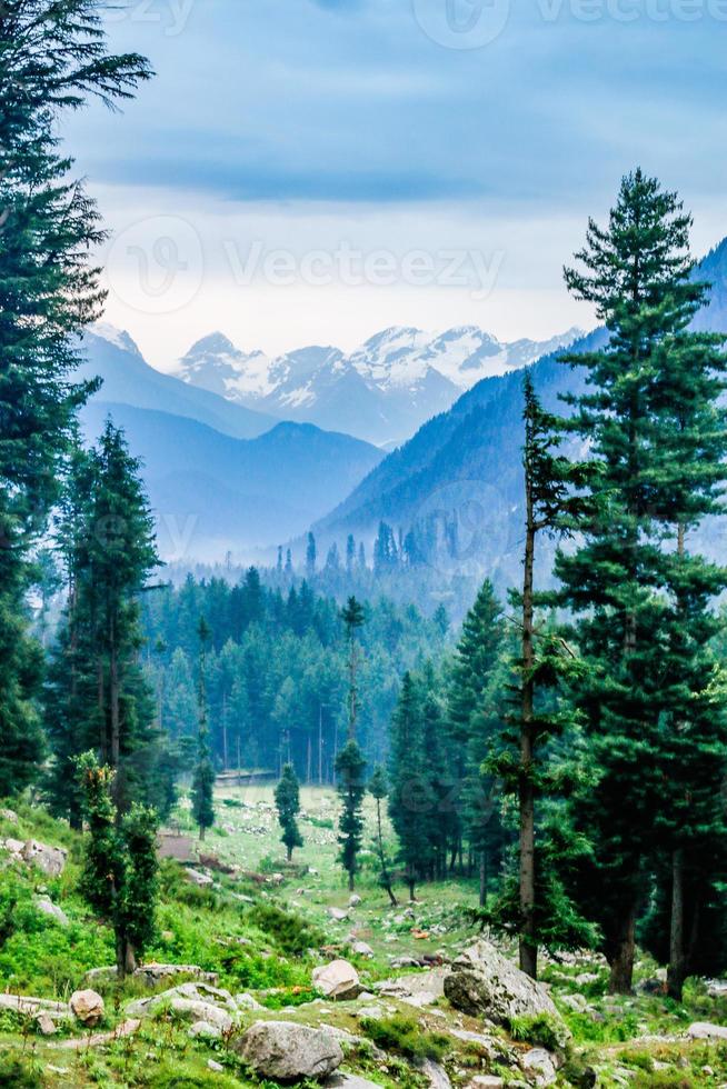 Kumrat vallei prachtig landschap bergen uitzicht foto