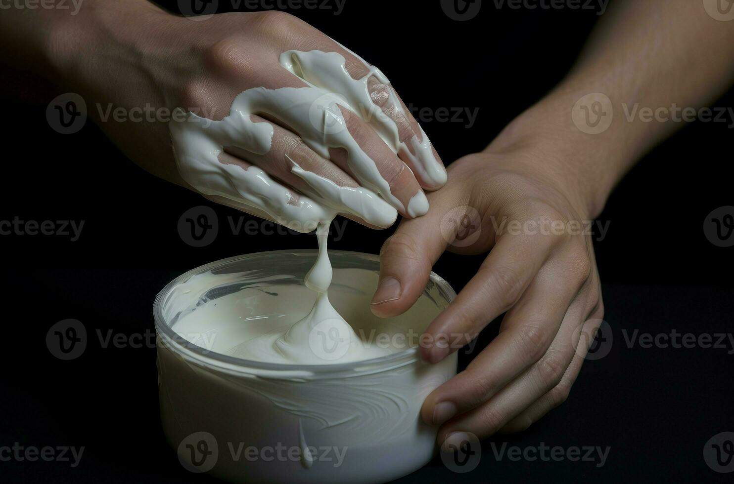 ai gegenereerd hygiënisch gelaats masker room kom huid. genereren ai foto