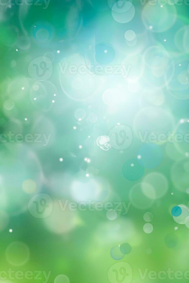 abstract blauw groen bokeh licht vervagen achtergrond foto