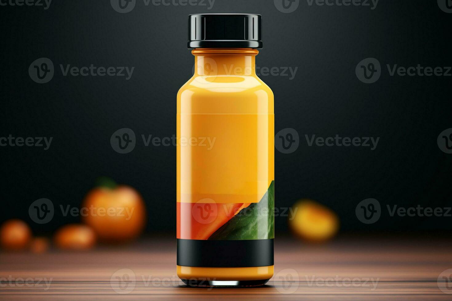 ai gegenereerd fotorealistisch fles bespotten omhoog voor Product presentatie presentatie van ontwerp variaties en details foto