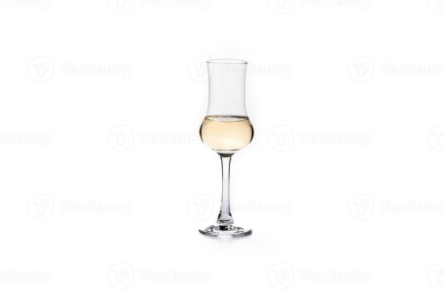 Italiaanse gouden grappa-drank foto