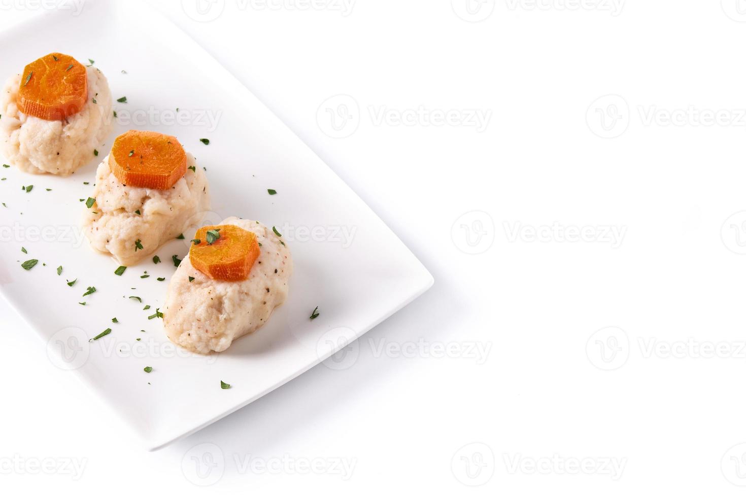 traditionele joodse gefilte vis foto