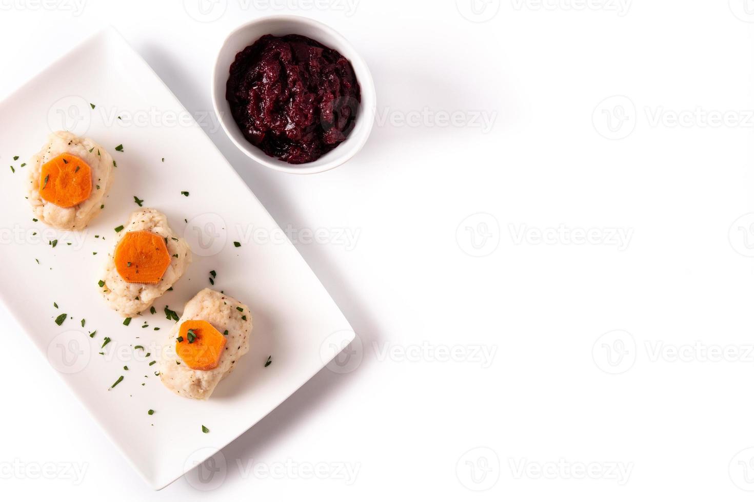 traditionele joodse gefilte vis foto