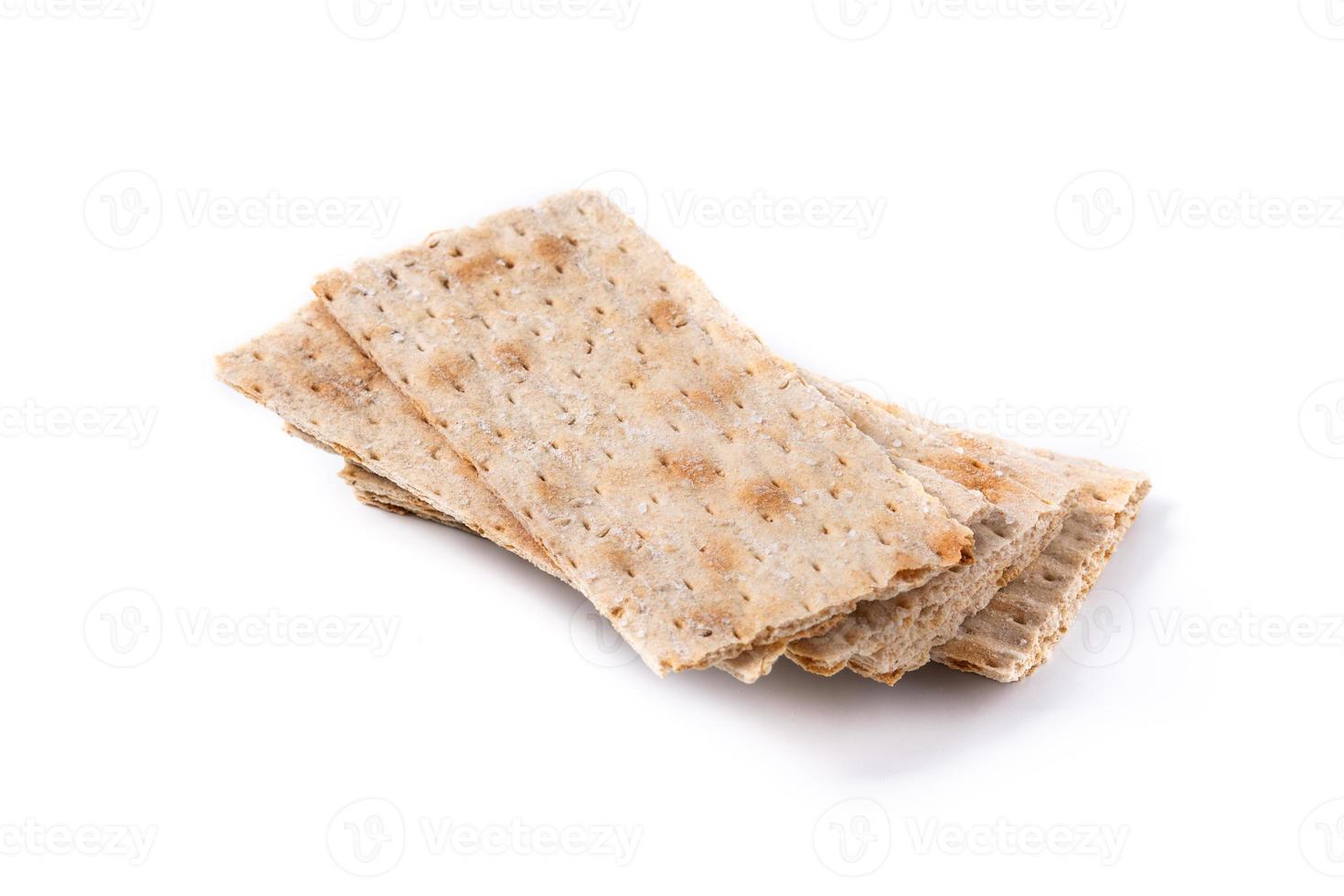 traditioneel matzah brood foto