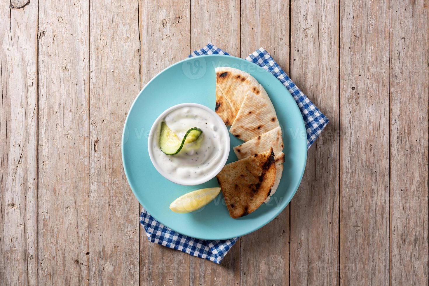 traditionele Griekse tzatziki foto