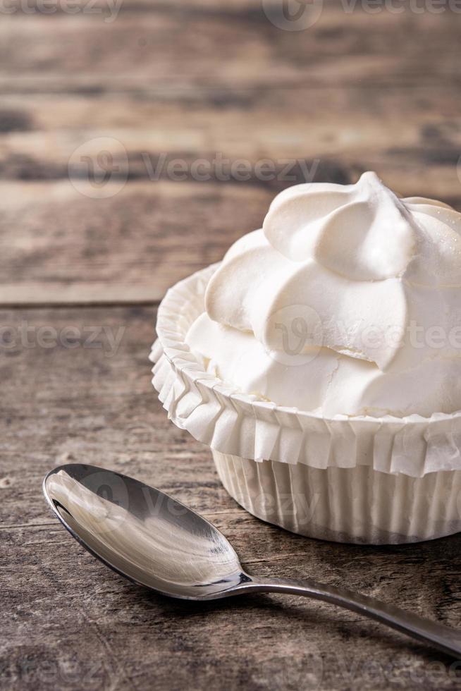 meringue slagroom foto