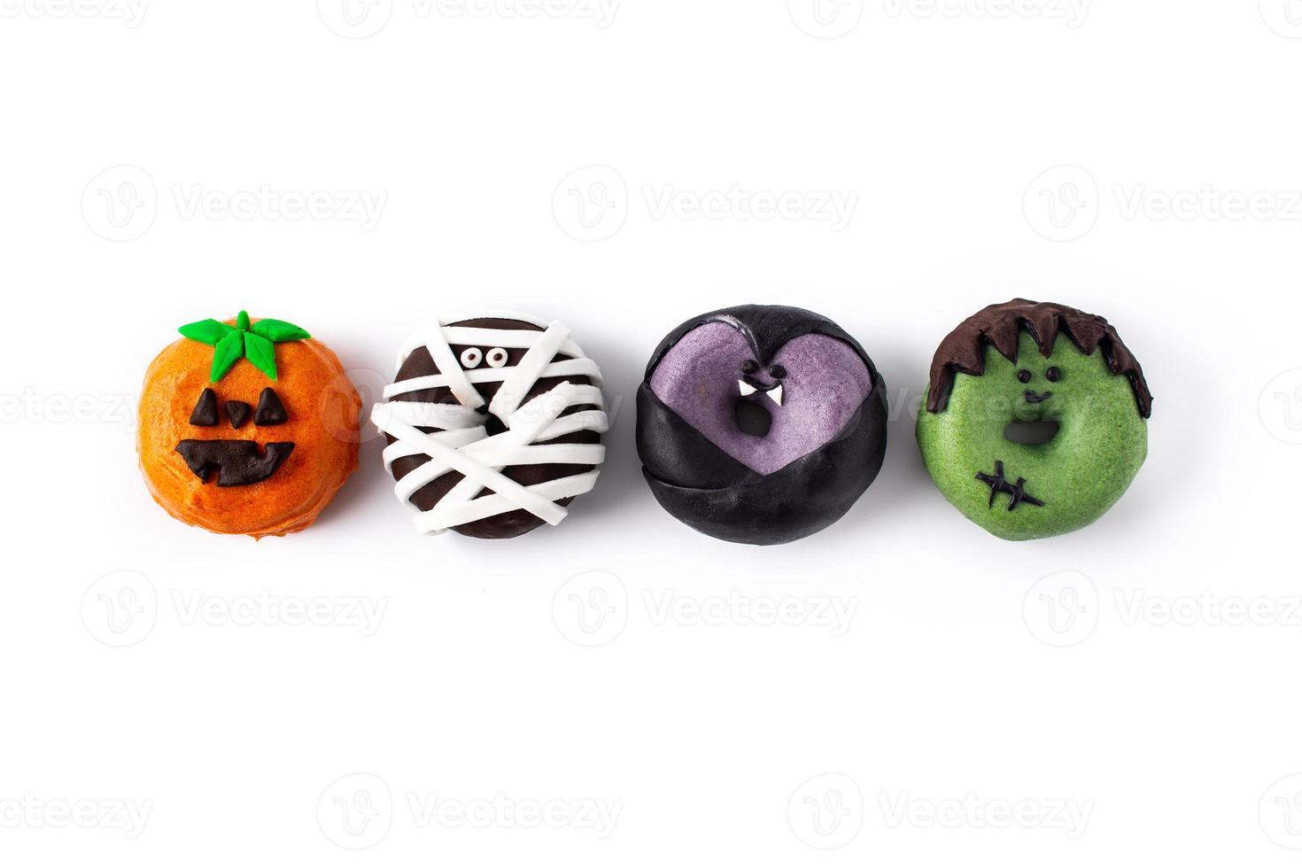 assortiment halloween donuts foto
