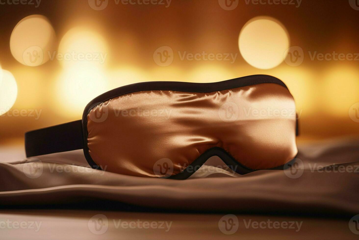 zijde slaap masker accessoire. genereren ai foto