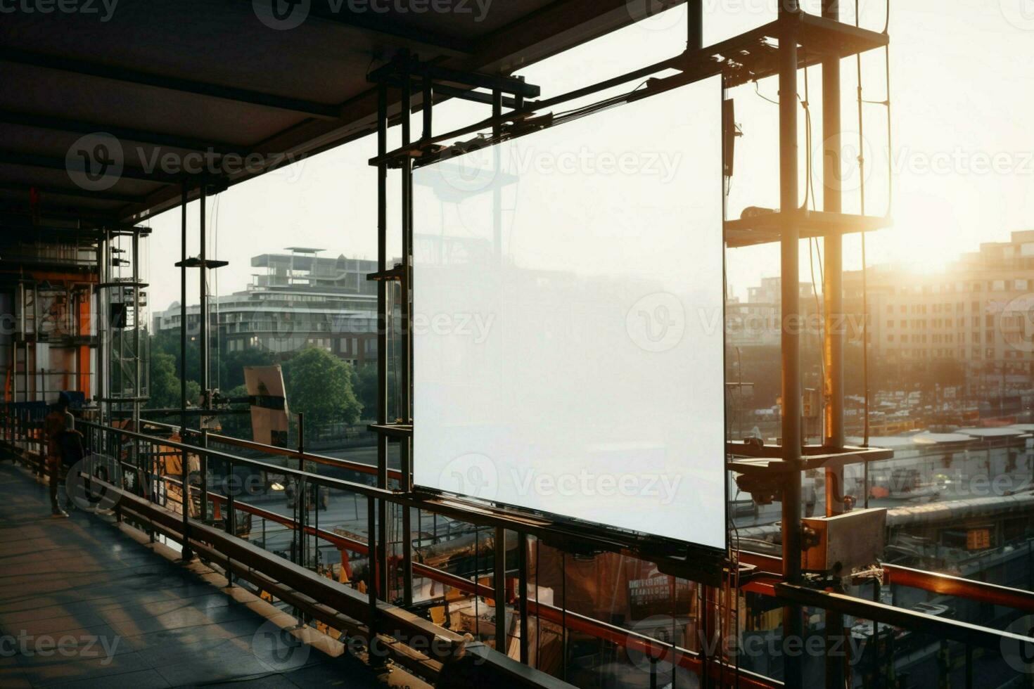 ai gegenereerd bouw visualisatie steiger en gebouw bespotten omhoog voor doeltreffend project planning ai gegenereerd foto