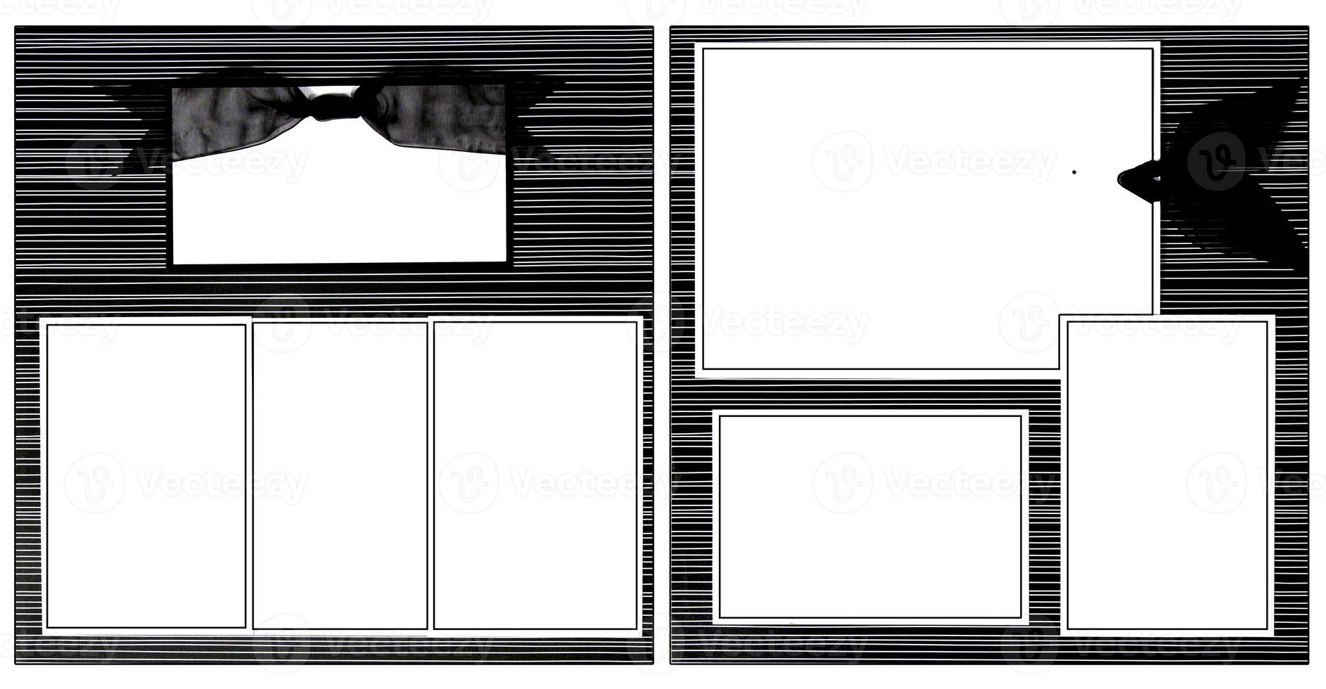 zwart lint plakboek frame sjabloon foto