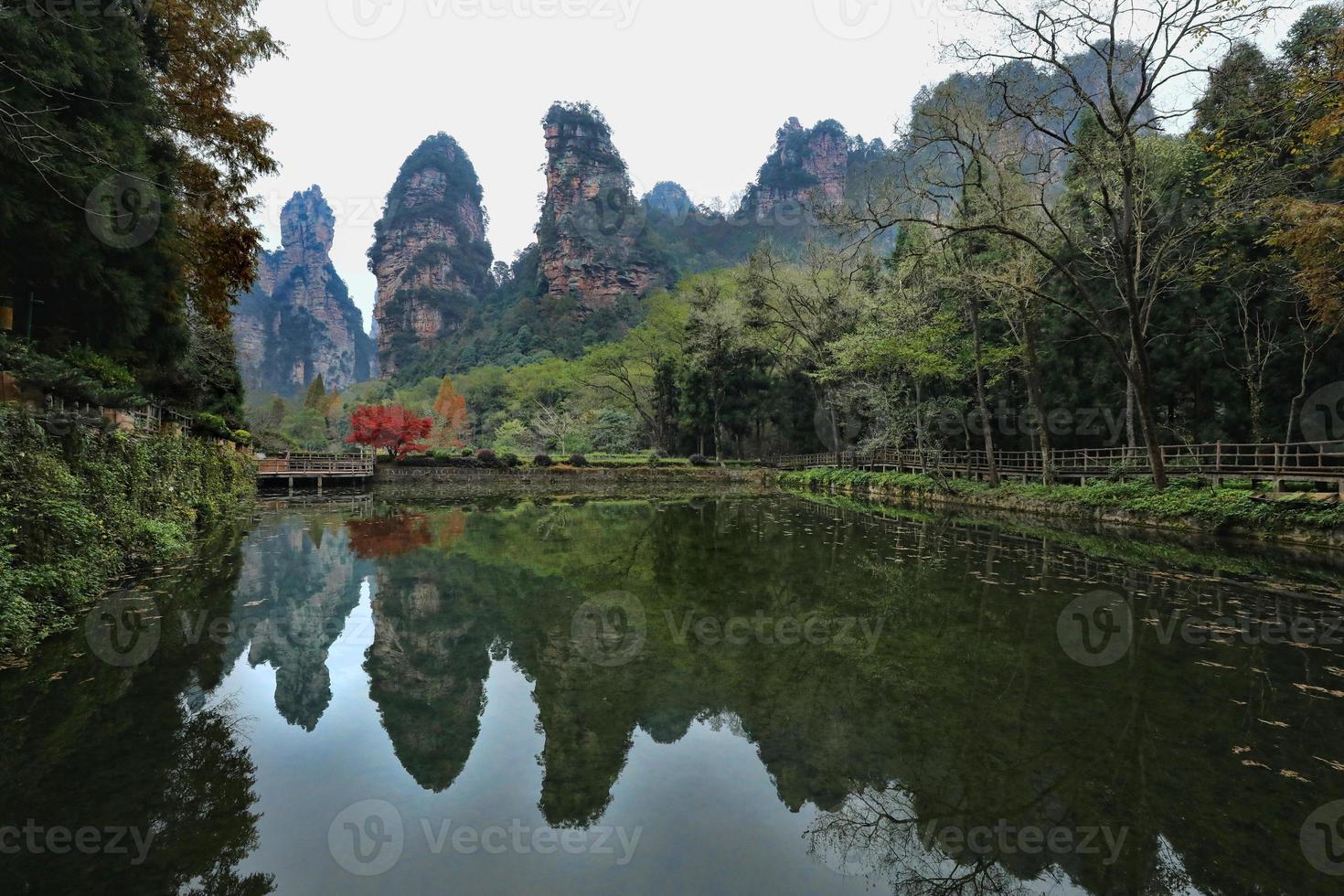 landschap in Zhangjiajie National Park China foto