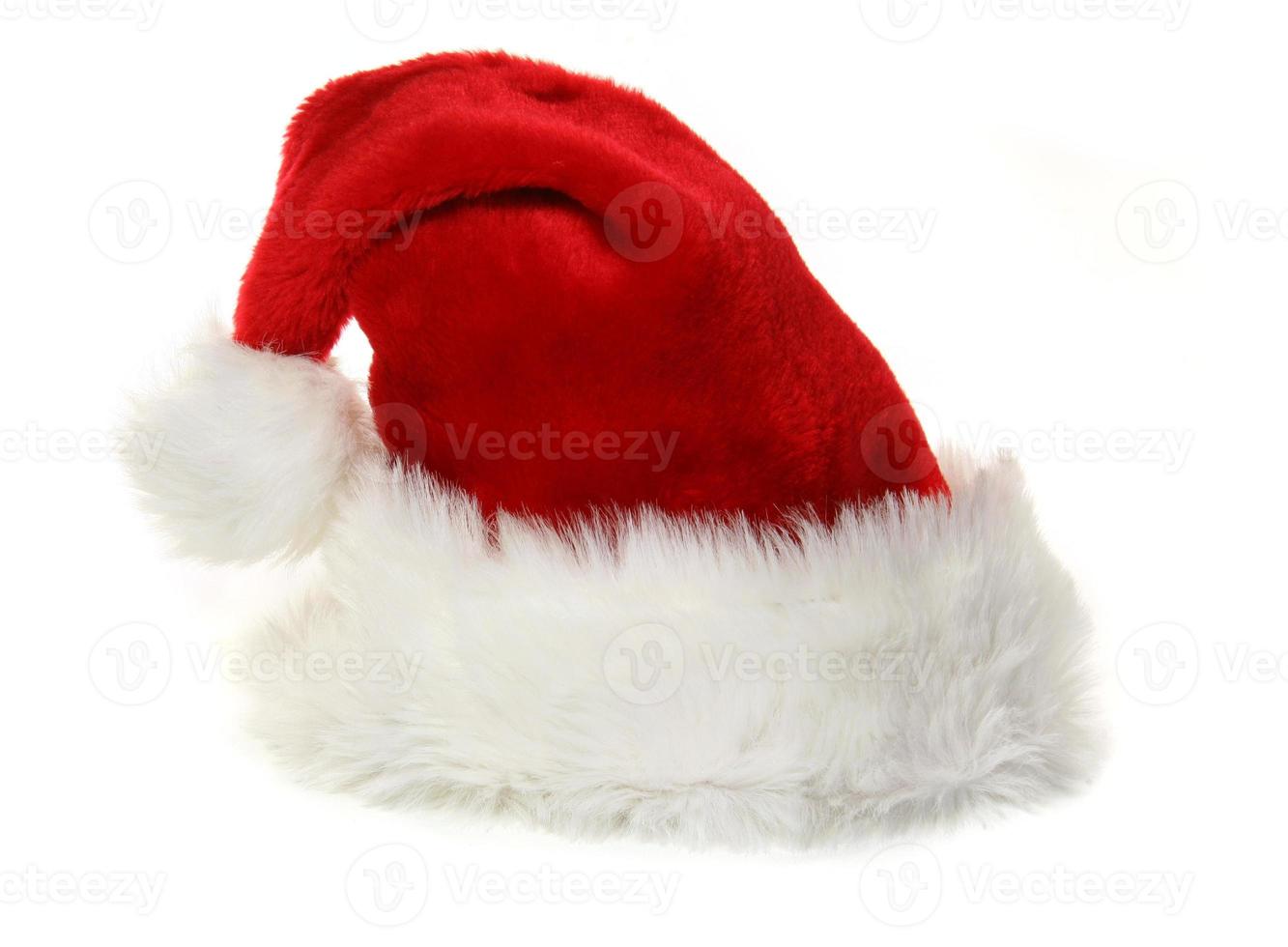 kerstman hoed op wit foto