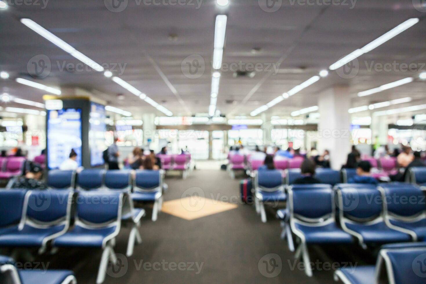 passagier stoel in terminal luchthaven foto