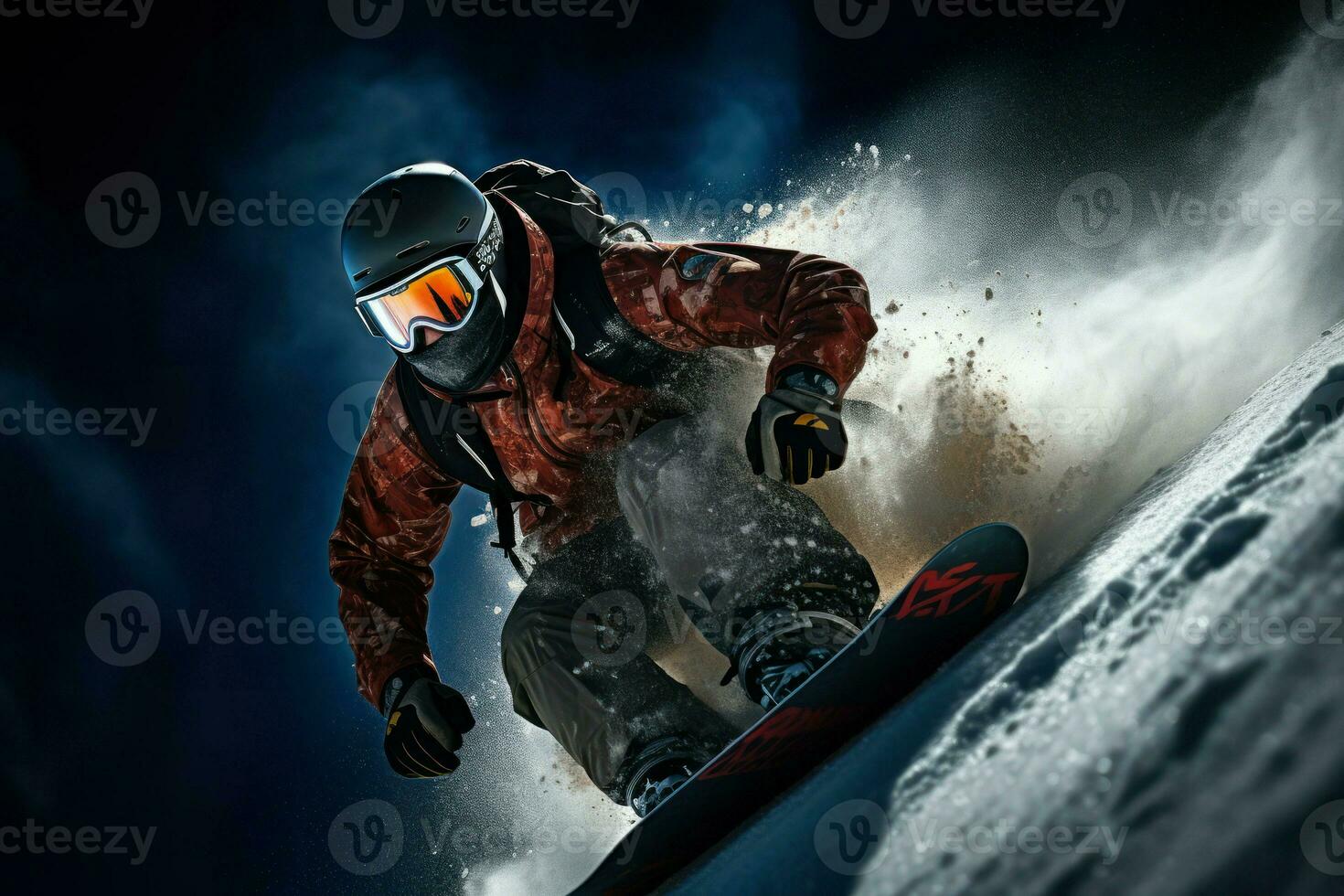 ai gegenereerd winter sport- - generatief ai foto