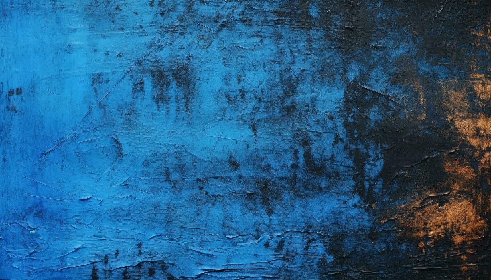 ai gegenereerd abstract blauw backdrop met oud vuil grunge patroon gegenereerd door ai foto