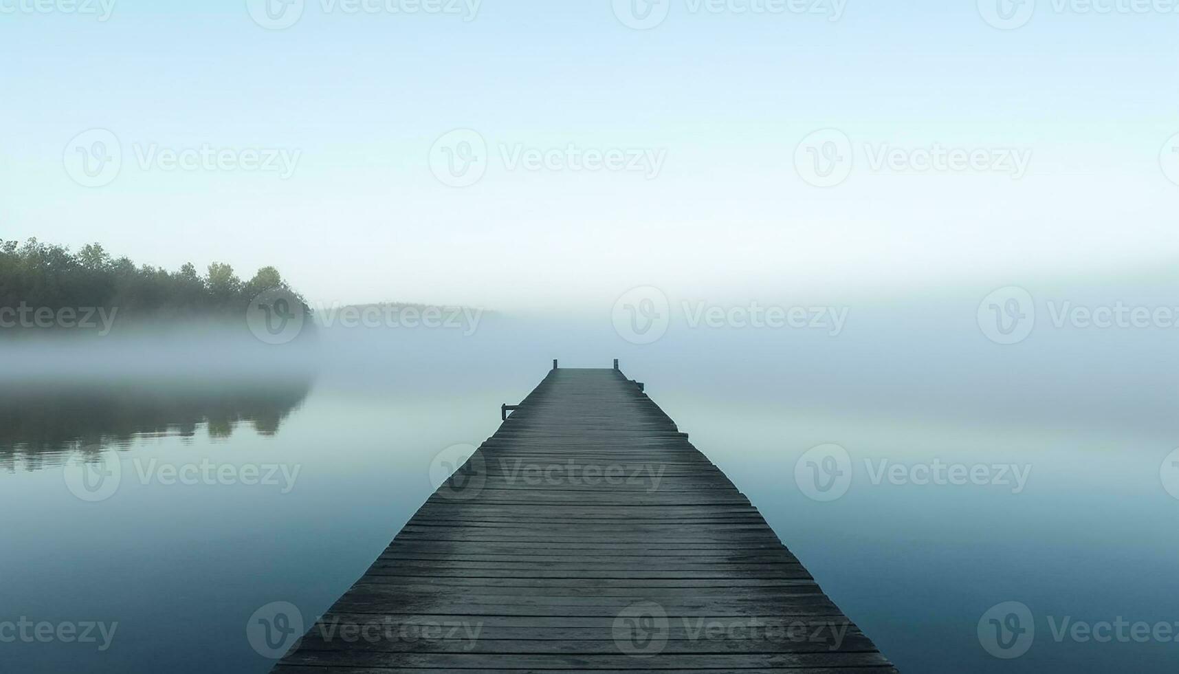 ai gegenereerd rustig tafereel van water weerspiegelt de schoonheid van natuur gegenereerd door ai foto