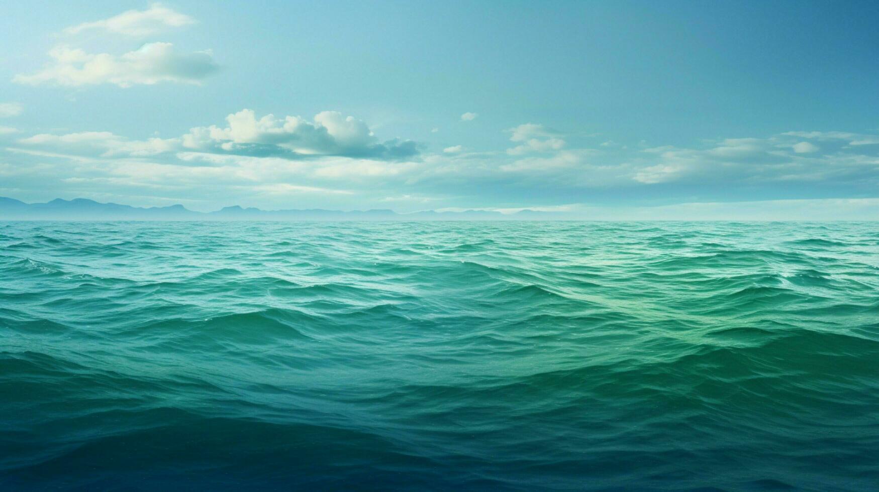 ai gegenereerd zee groen moeilijk achtergrond foto