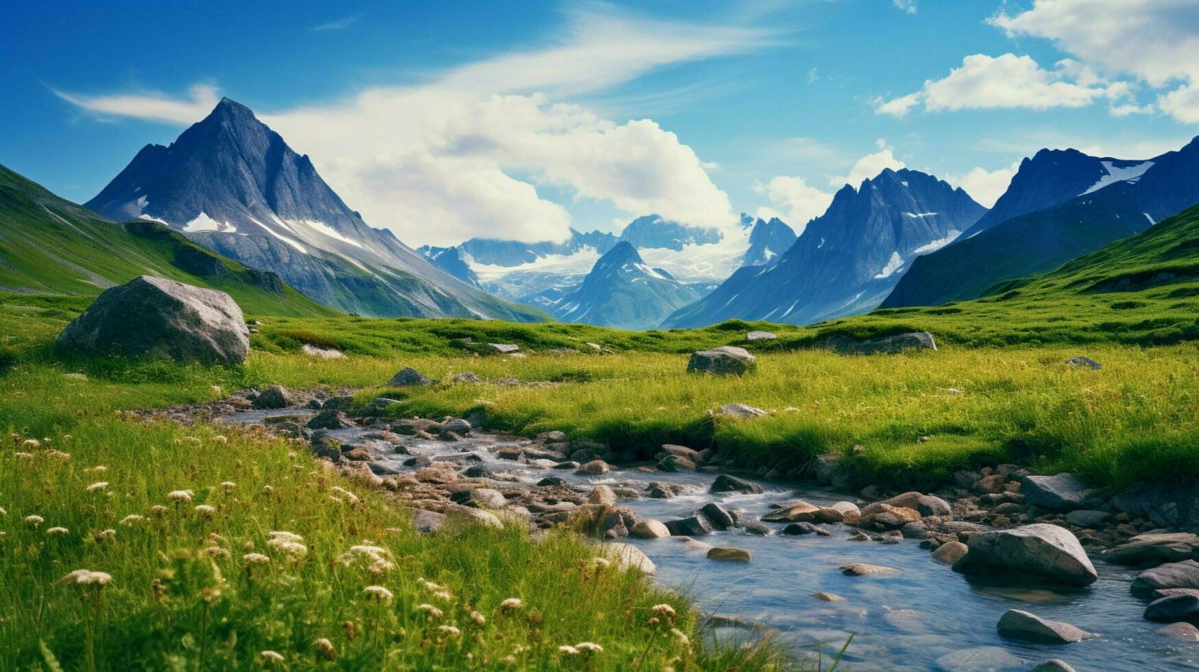 ai gegenereerd natuur landschappen achtergrond foto