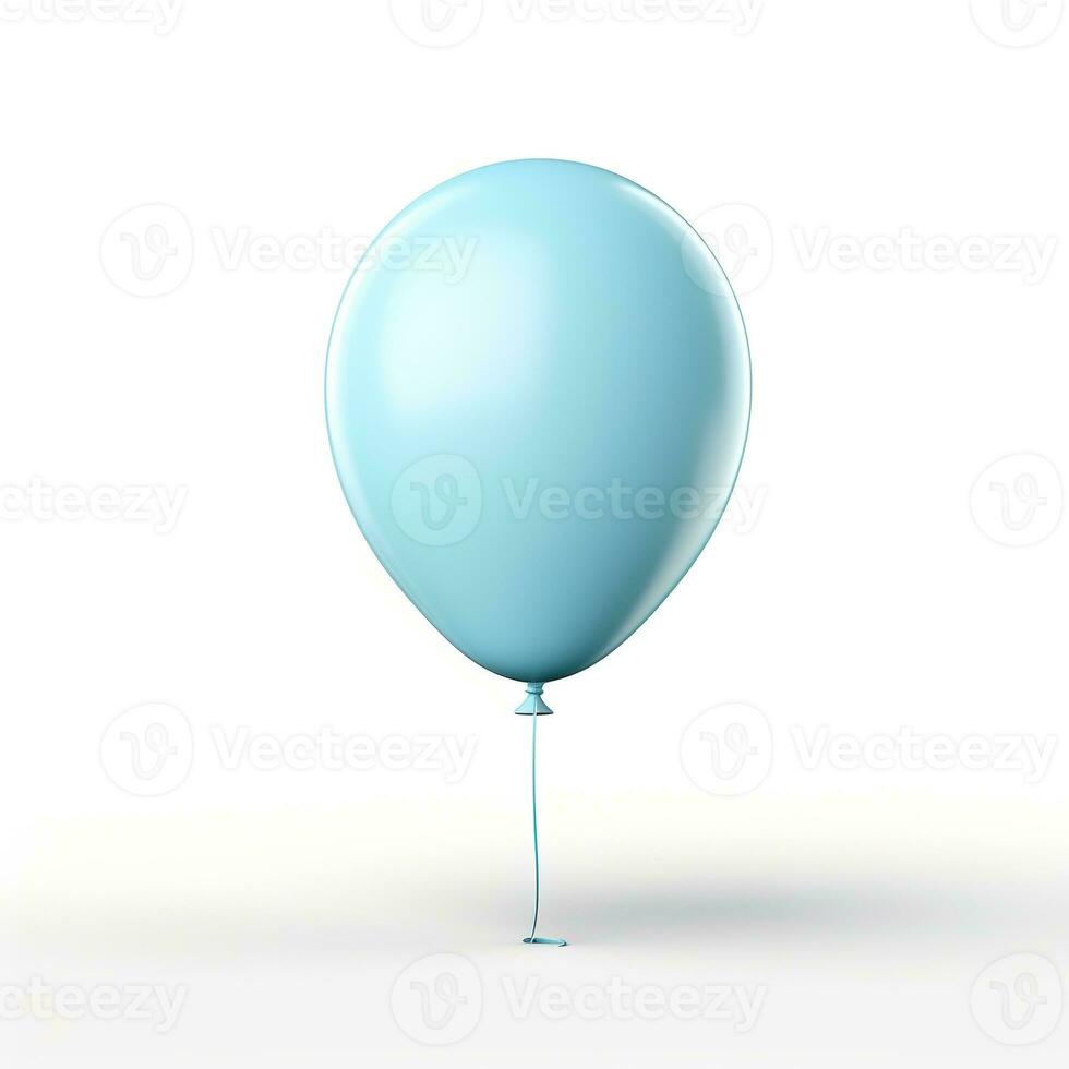 ai gegenereerd ballon Aan wit achtergrond. decoratie, partij, verjaardag foto