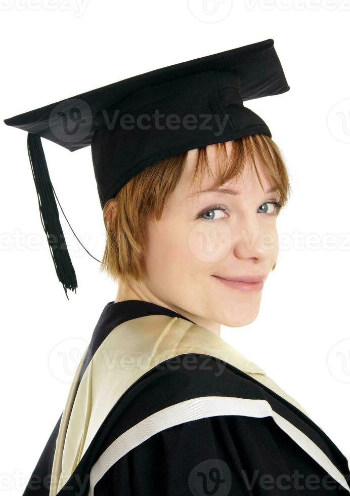 diploma uitreiking meisje concept foto