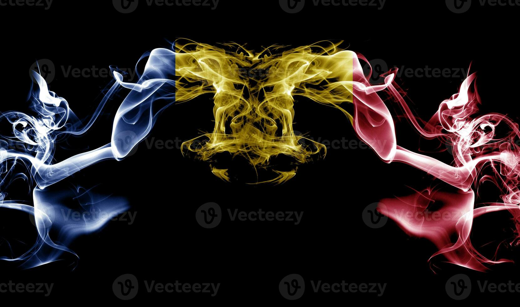 abstract rook met de vlag foto