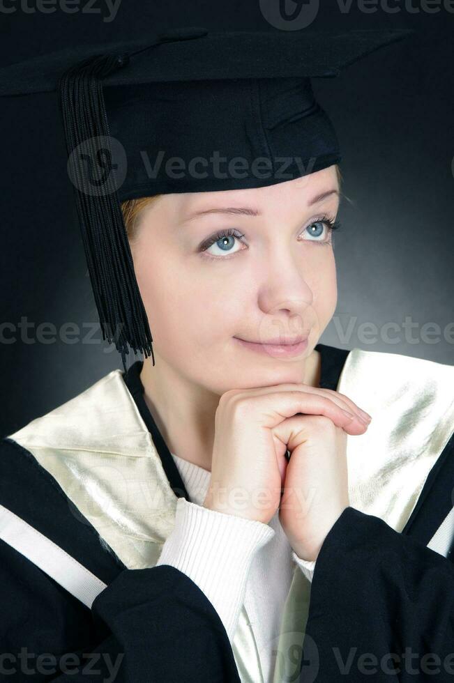 diploma uitreiking meisje concept foto