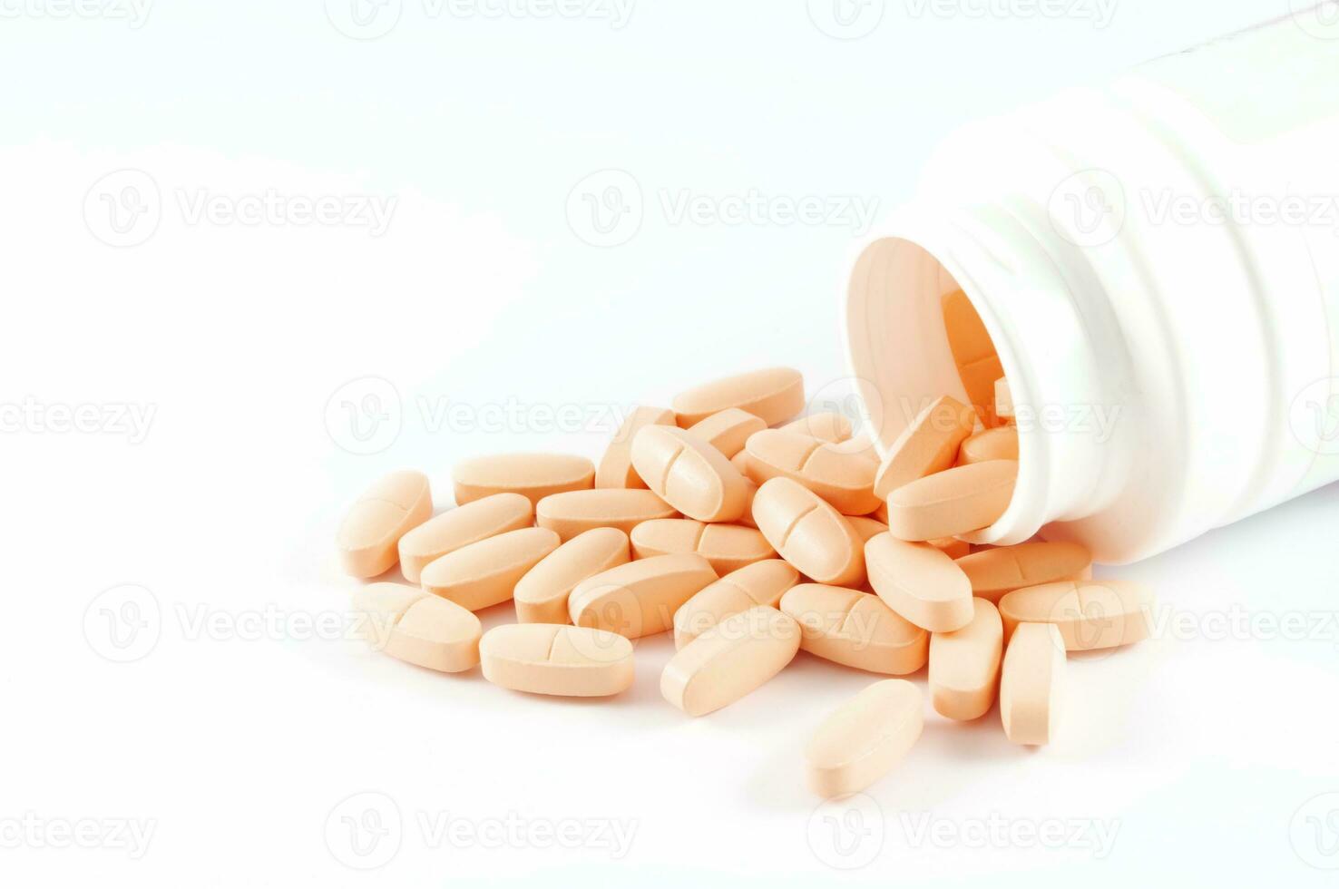 geneeskunde vitamine Aan wit foto
