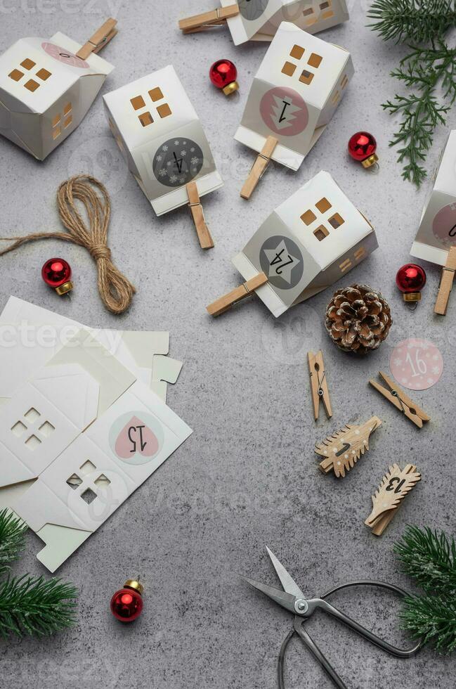 komst kalender, Kerstmis cadeaus foto