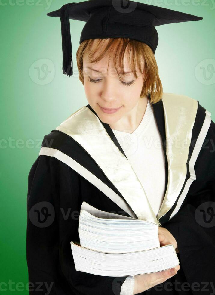 diploma uitreiking dag vrouw foto