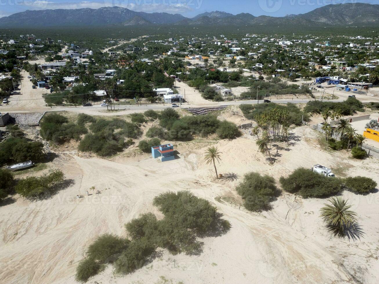 el Sargento strand la ventana baja Californië sur Mexico antenne visie panorama foto