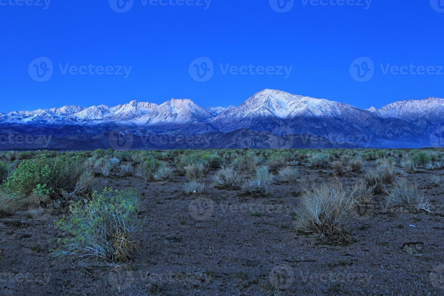 zonsopgang in de Sierra Mountains Californa foto