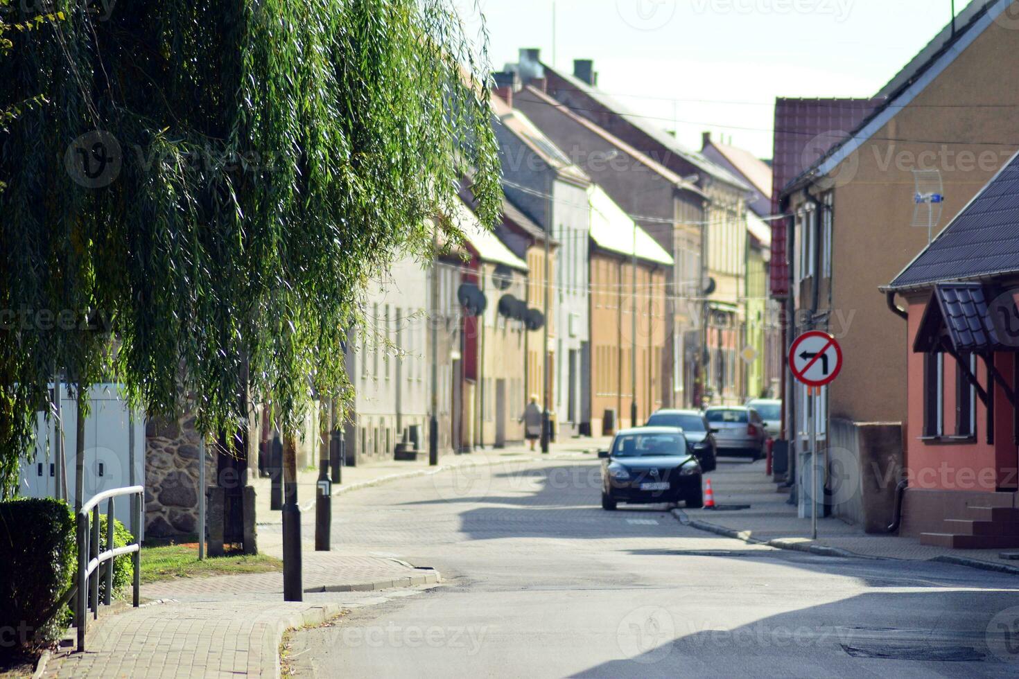 oud stad gebouwen in een klein dorp. foto