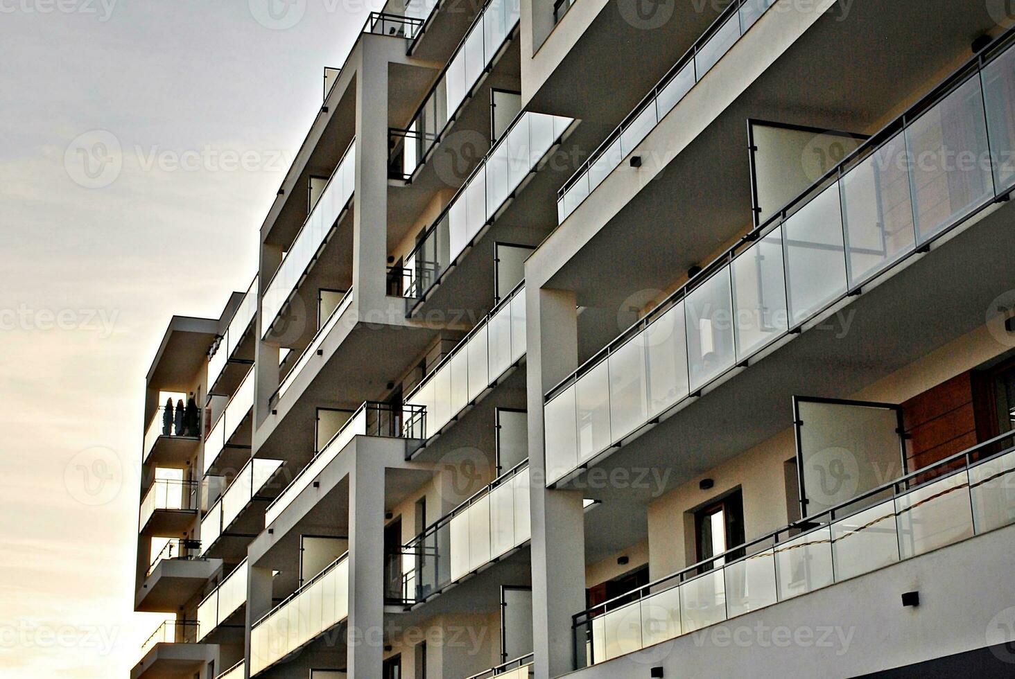 modern, luxe appartementencomplex. foto