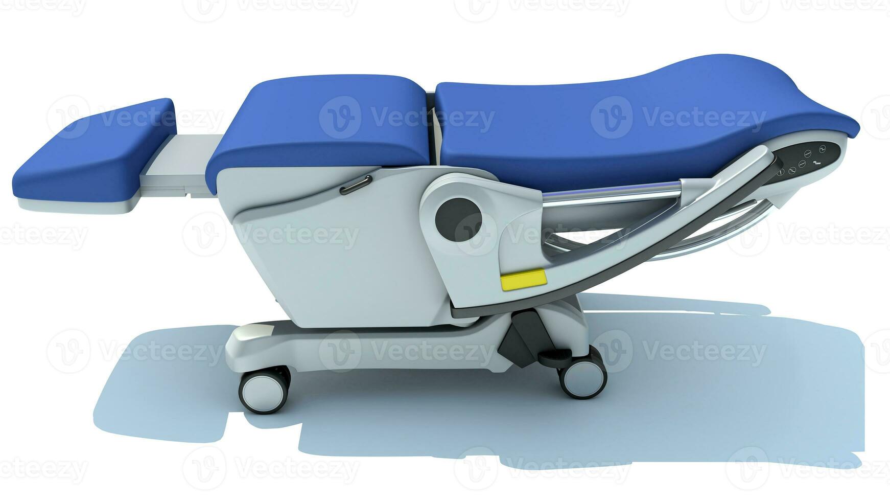 ziekenhuis geduldig stoel 3d renderen Aan wit achtergrond foto