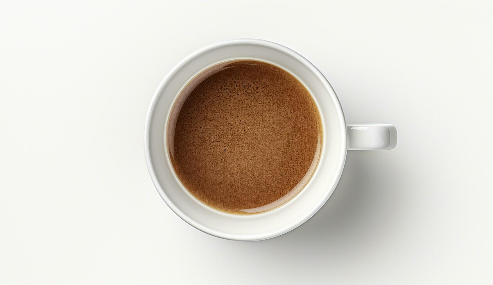 ai gegenereerd kop van vlak leggen koffie Aan de tafel met tulp achtergrond foto