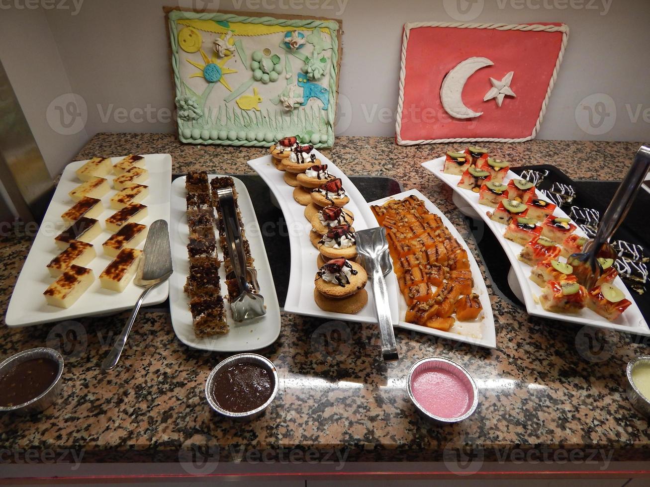 eten Turkse keuken in een restaurant foto