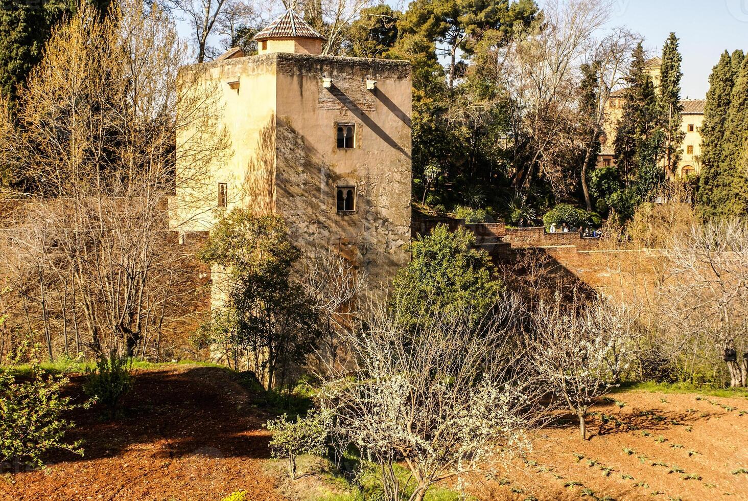 tuinen van la alhambra in granada, Spanje foto