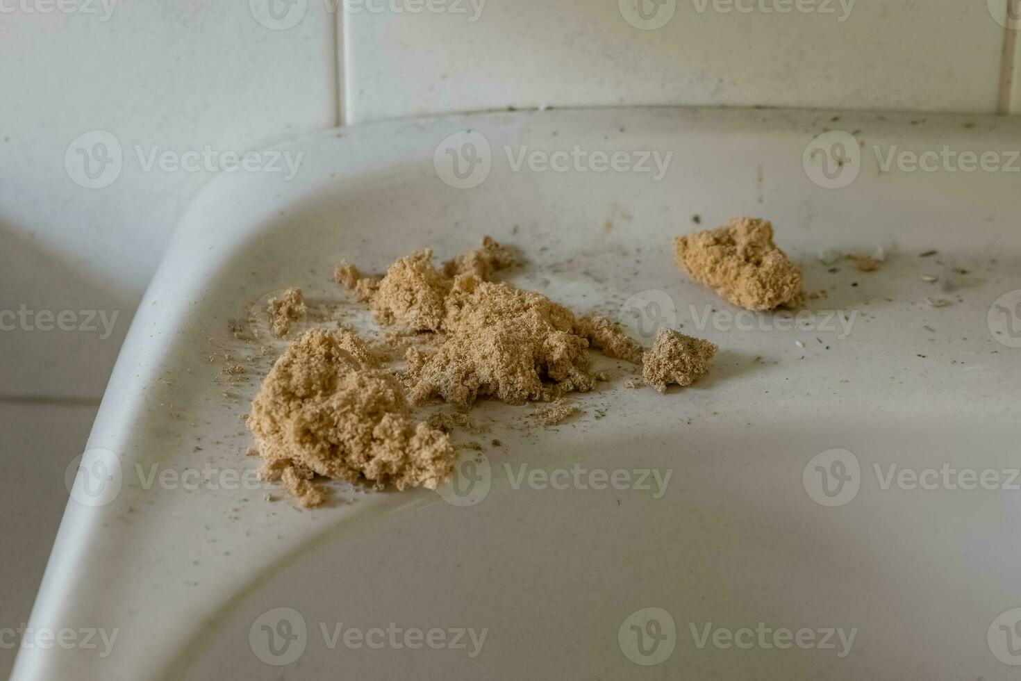 ranzig zeep Aan een wastafel foto