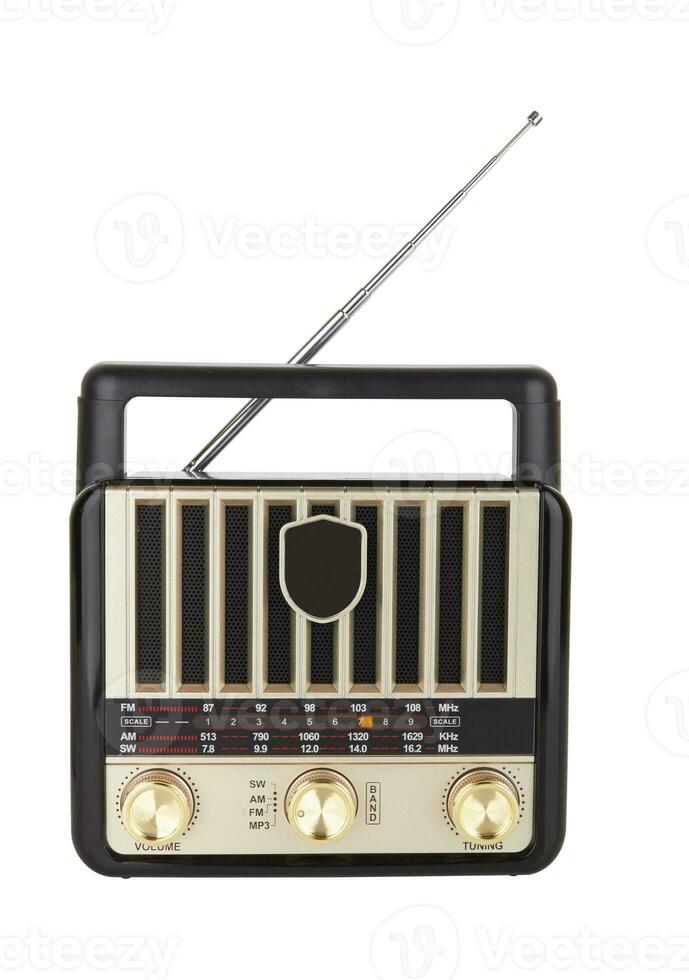 radio retro portable ontvanger foto