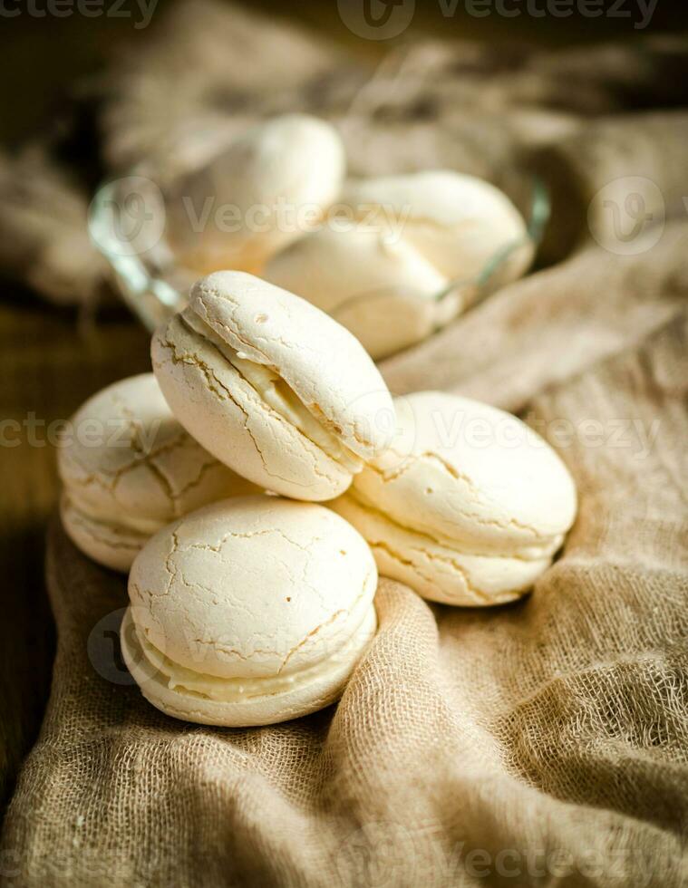 klein schuimgebakjes detailopname foto