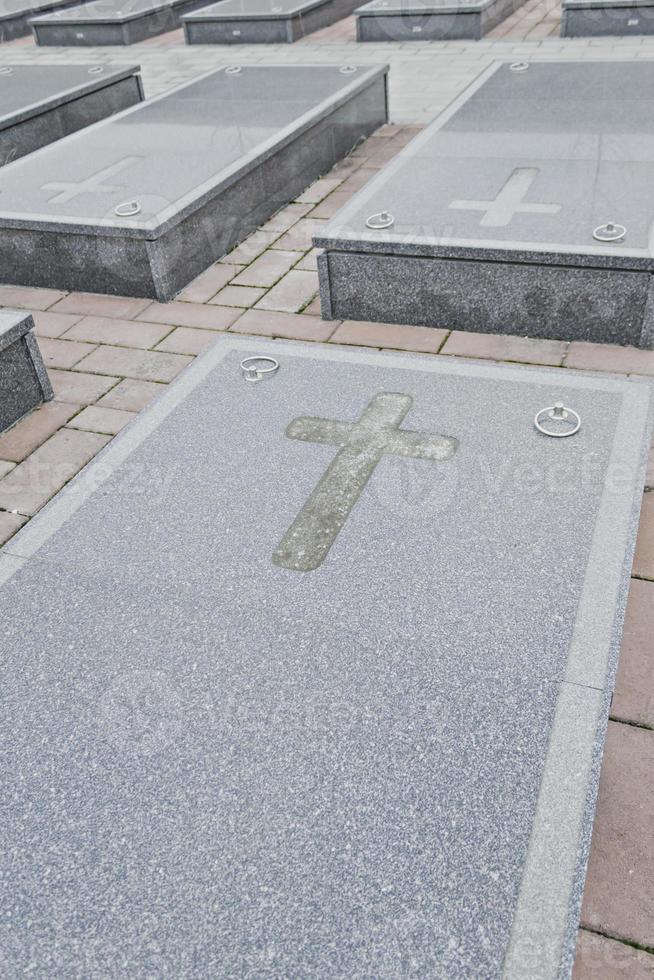begraafplaats grafstenen nieuw foto