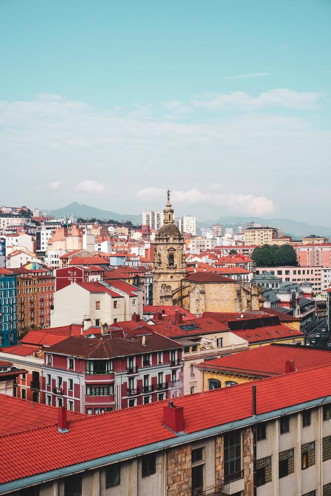 uitzicht op de stad van de stad bilbao, pais baskisch, spanje foto