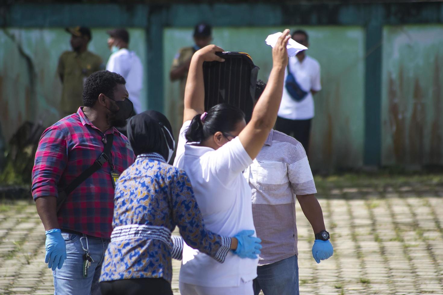 sorong, west papua, indonesië, 4 oktober 2021. staatsbezoek van de president van indonesië, joko widodo. foto