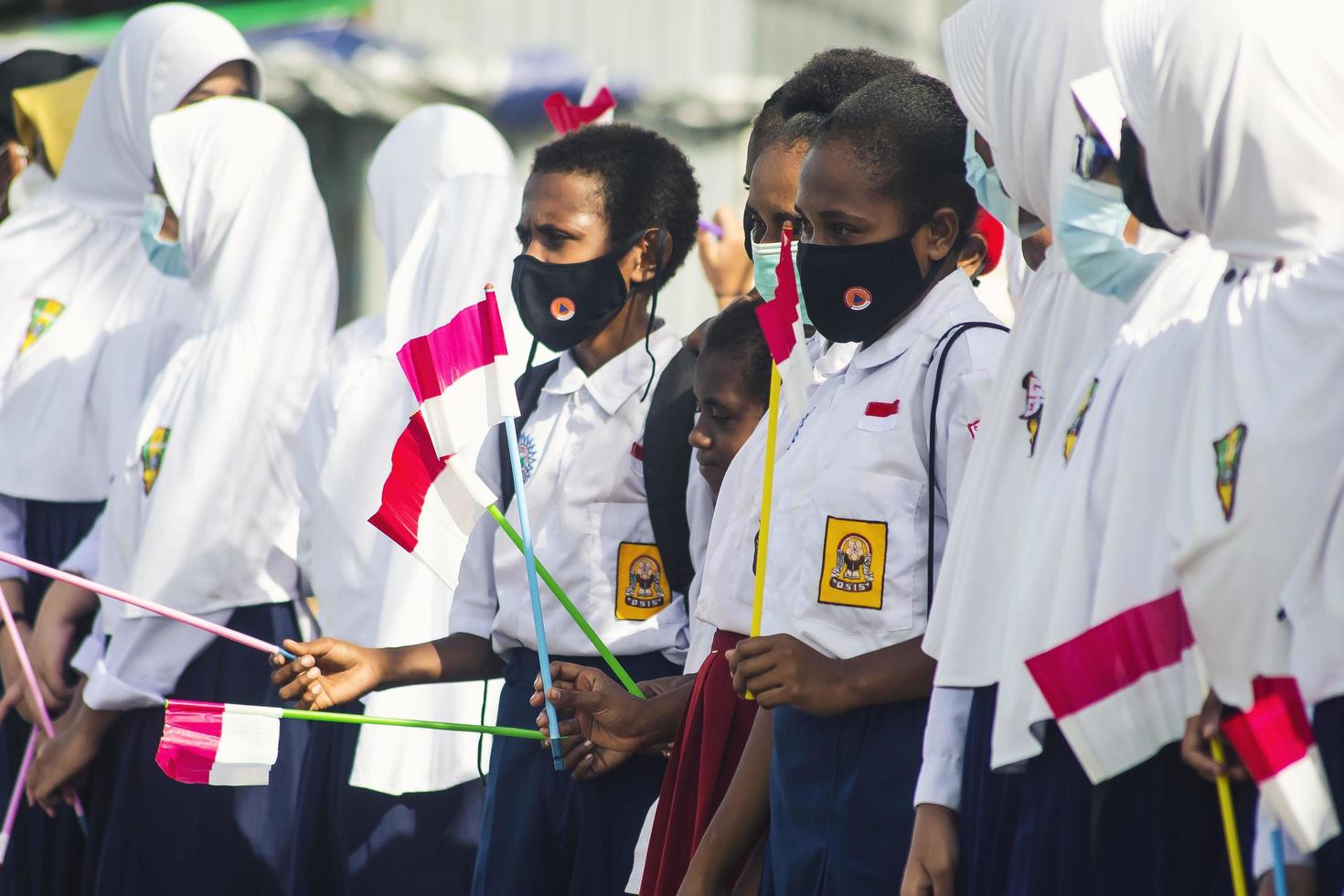 sorong, west papua, indonesië, 4 oktober 2021. staatsbezoek van de president van indonesië, joko widodo. foto