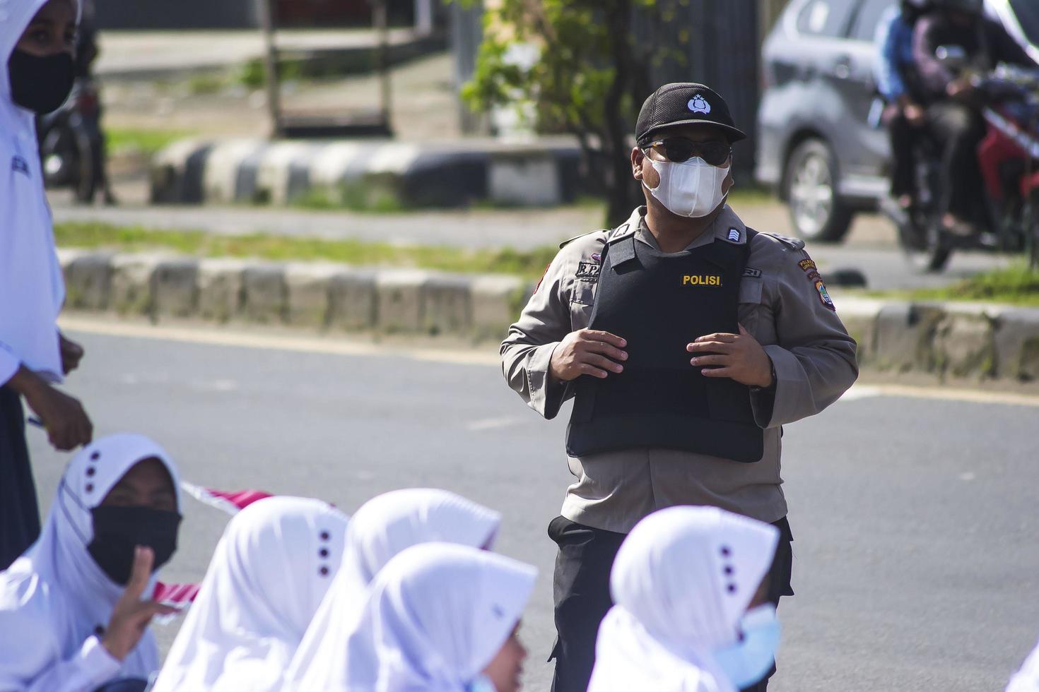 sorong, west papua, indonesië, 4 oktober 2021. staatsbezoek van de president van indonesië, joko widodo. foto