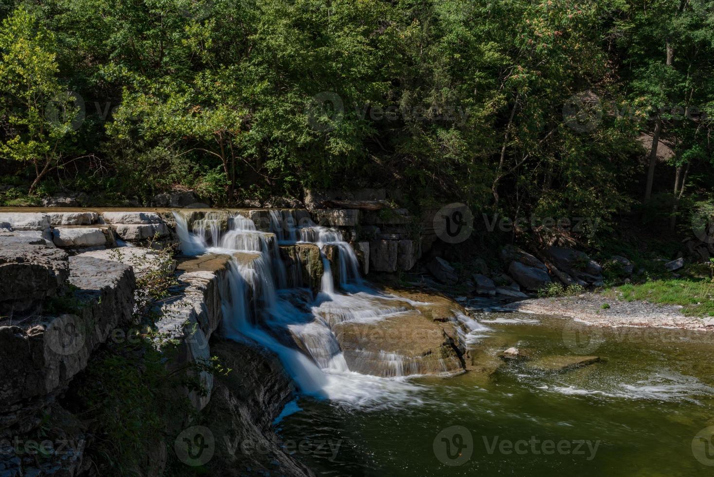 taughannock watervallen - kloofpad foto