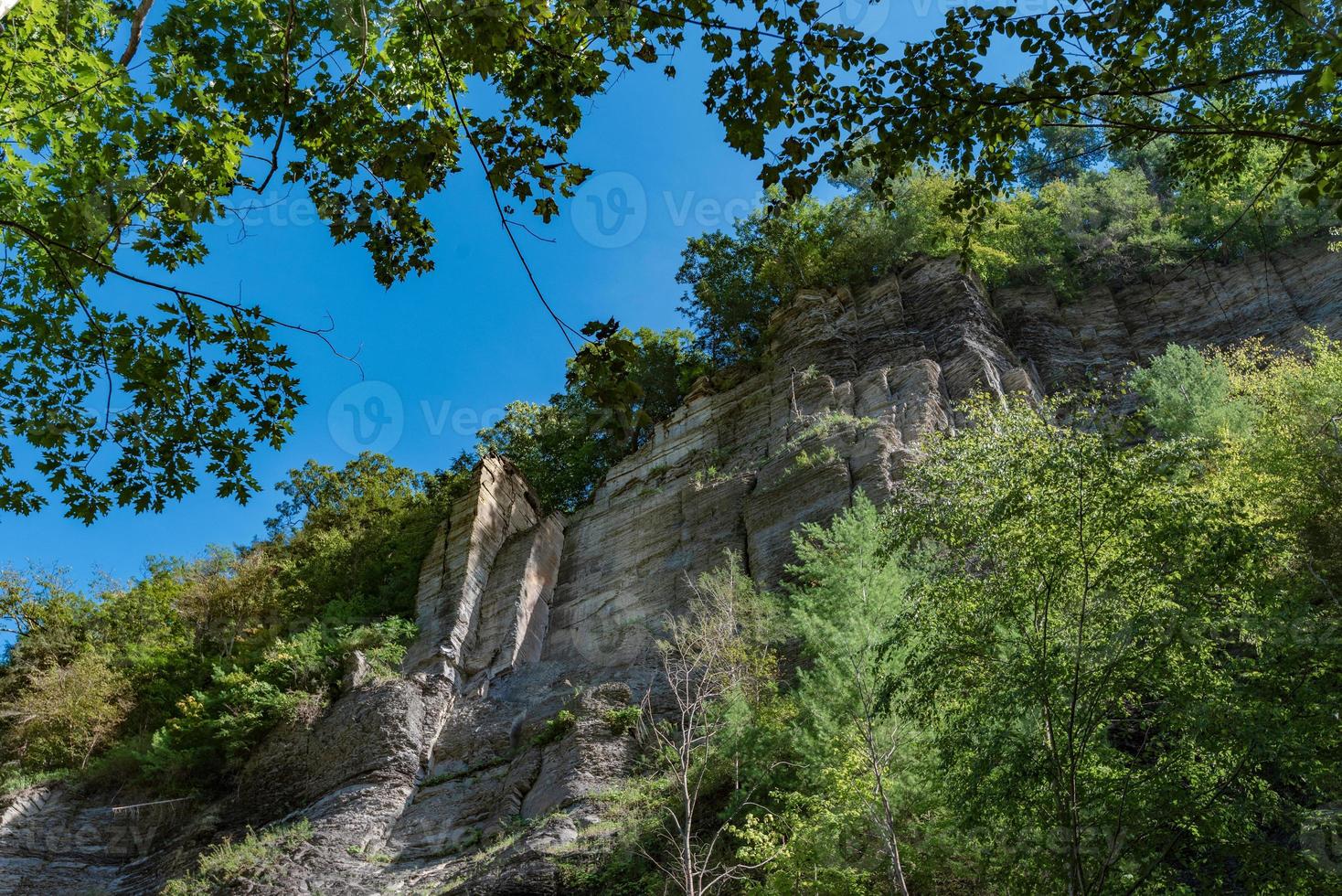 taughannock watervallen - kloofpad foto